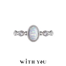 [무료배송][국내아동기부] Aurora Opal Silver Ring 오로라 오팔 은반지