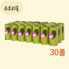  반려견 배변봉투 리필 얼스레이티드 풉백 라벤더향 벌크 30롤(450매) SGL, 1개 