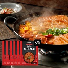 놀부 부대찌개 600g x 6팩, 6개