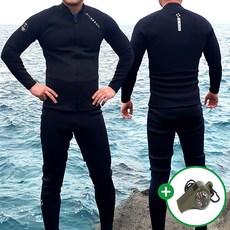 막심 서핑 민소매 자켓 웻슈트 2.5mm 다이빙 조끼 잠수복, 블랙(남성용)