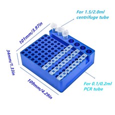저온 온도조절기 사전 냉각 알루미늄 아이스 박스 모듈러 쿨러 원, 1개, 2.0.2ml or 1.5ml