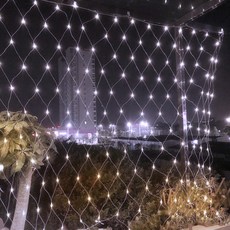(은하수) 200구 투명선 LED 그물네트 백색 지니전구크리스마스 트리전구 트리조명 크리스마스전구 크리스마스트리전구, 투명선(백색)