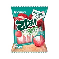 오리온 리찌알맹이(6P) 216g 식자재마트 펜션음식 도매가 사무실간식, 1개