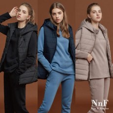 엔엔에프(NNF) NnF 여성 패딩베스트+웜기모 상하세트(3종)