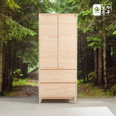노송가구 샤르망 편백나무 원목 장롱 옷장 이불장, 편백 장롱