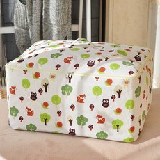 솜이불수납가방 대형 더스트백 이사짐보관함 의류보관가방 계절방습 포장가방, 카툰타워(지퍼) 엠 49x40x24cm, 1개