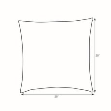 Pillow Perfect Abstract 실내/실외 장식용 쿠션 1개 바닥 63.5cm x 63.5cm(25 x 25인치) 블루 Make It Rain Zinnia