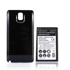 확장 배터리 6800 mAh + 블랙 삼성 갤럭시 노트 3 Note3 N9000 N9005 N900A N9002 N900 예비 Bateria, 한개옵션0