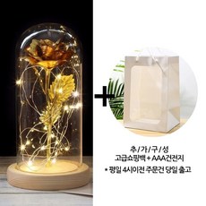 골드이샵 금장미 무드등 엄마 여자친구 장모님 와이프 생일 생신 기념일 꽃 황금장미 명절 선물 세트