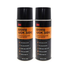 3M 프리미엄 스티커크리너 PIC10/스티커제거제/스티커크리너/스티커자국제거/테이프자국제거/타르제거제/타르제거/스티커클리너/끈끈이제거/, 2개, 295g