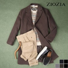 지오지아 데일리 세미오버핏 울 코트 ABA4CG1102 _P346180469