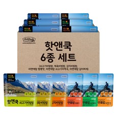 6종모음SET 발열 핫앤쿡 HOT&COOK 라면애밥+쇠고기밥+김치밥+소고기미역국밥+김치찌개라면밥+제육비빔밥 6종혼합