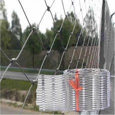 VXHCS 304 스테인리스 스틸 와이어 로프 네팅 유연한 케이블 난간 메시 10cm 2mm 신축성 충전 발코니 낙하 방지 네트 색상 크기 6 6x16 4ft 2x5m, 2.6x3.3ft/0.8x1m_10cm Mesh, 1개