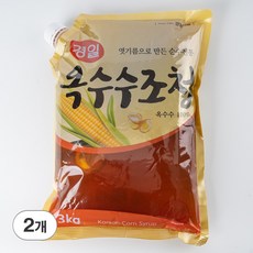 경일식품 옥수수 조청 물엿 황물엿, 2개, 3kg