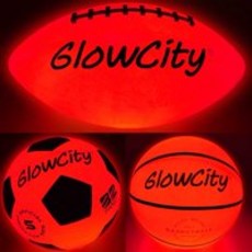 glowcity led 나이트파티에 농구 축구공 축구공을 밝힌다