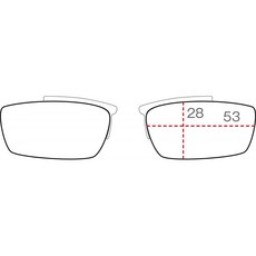 Rudy Project (루디 프로젝트) 데모 렌즈 나이로 루 식 임펄스 마야 불칸 공통 클립 온 53x28mm E FR1800
