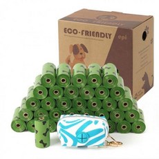  멍멍샵 파우치+향기 배변봉투36롤 세트 그린, 상세페이지 참조 