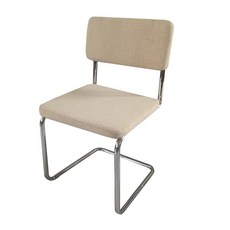 세스카2p 하운드체크 패브릭 스틸체어 디자인 카페의자 인테리어 식탁의자 2color, 옐로우1+1