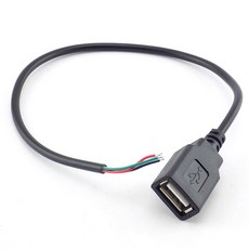 0.312M 마이크로 USB 암 단일 헤드 4 핀 와이어 데이터 긴 연장 케이블 코드 전원 공급 장치 어댑터 PC 커넥터 H10 충전, 1개