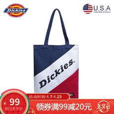 dickies 트렌드 캐주얼 숄더백 신제품 학생 캔버스 깔끔하고 상큼한 문예 핸드백 D18-C822 레드