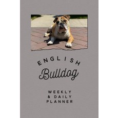 English Bulldog: 3개월 주간 및 일일 플래너, 1개