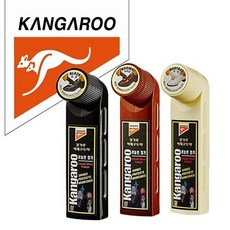 캉가루 스폰지 액체 구두약 50ml 섬유 가죽 광택 효과, 브라운