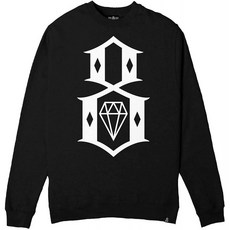(레벨 에이트) REBEL8 STANDARD ISSUE LOGO 크루 넥 스웨터 트레이너 CREWNECK SWEAT (블랙 M)