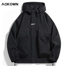 AOKOWN 남녀공용 후드 바람막이 점퍼 방수 아웃도어 자켓