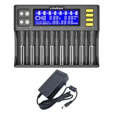 1.2V 3.2V 3.8V IMR 26650 V for18650 21700 26700 AA AAA 9V LCD 배터리 충전기 NiMH, Lii-S8 and adapter