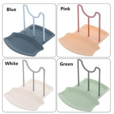 주방 접시 냄비 뚜껑 보관 랙 조리대 펀치 프리 스푼 거치대 브, 1개, 4.White