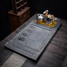 차판 라이크 통째로 대소 불 석재 다기 가정용 심플 차테이블 트레이, 훌륭한 덕행과 재물 （대전로 90 *