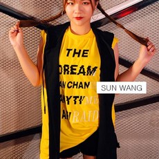 썬왕 여성크로스드림나시 박시민소매 댄스의상 연습복 댄스단체복 아이돌의상 댄스복CJ097A 민소매/나시