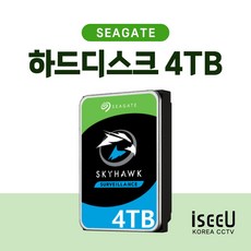 씨게이트 스카이호크 4TB 하드디스크 HDD CCTV용 4테라 3.5인치 - 씨게이트스카이호크4tb