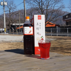 무라벨 행복한 오미자청 원액 1.5L 한병 (비정제 원당), 1개입, 1개