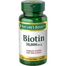 비오틴 정제 10000mcg 초고함량 120정 4개월분 고용량 미국산 Biotin, 120개(1팩), 120개, 1개