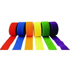 Colorations 크레이프 종이 깃발 밝은 색상 - 6개 세트(항목 번호 STRMRS) Colorations Crepe Paper Streamers Bright Colors - Set of 6 (Item # STRMRS)