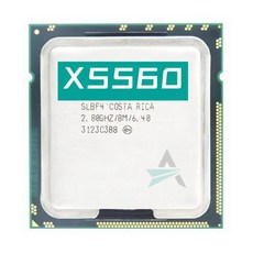 Xeon 프로세서 X5560 CPU 2.8GHZ LGA 1366 SLBF4 4 코어 데스크탑 프로세서 X5560