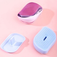 아옴 머리착 부드러운 저자극 헤어브러쉬 2P, 2개, 로즈골드 2P