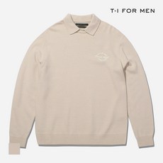 [T.I FORMEN] 캐시혼방 자수 포인트 폴로 니트 뉴스탠다드_M228MSW952M