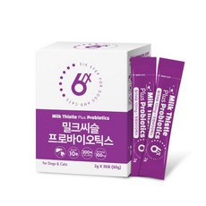 식스스텝 밀크씨슬+프로바이오틱스 2g x30포(60g) 강아지 고양이 유산균, 단품, 1개