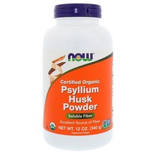 Now Foods 나우푸드 유기농 차전자피가루 실리엄허스크 파우더 340g, 1팩
