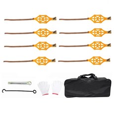 TPU 밴 트럭 SUV용 미끄럼 방지 체인 범용 차량용 스노우 조정 가능한 타이어 휠 트랙션 8, YELLOW, 1개