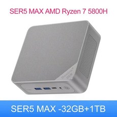 비링크 미니본체 완본체 라이젠 7 5800H SER5 Max Pro 미니PC AMD DDR4 16GB RAM 500GB SSD 5500U WiFi6 4K HD 데스크탑 컴퓨터 5, UK, AMD Processor, 8 5800H Max 32G1T