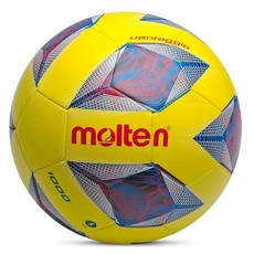 Molten Soccer Ball TPU Soft Leather Training Size 5# Regular 11-a-Side Football (FA1000-Y)