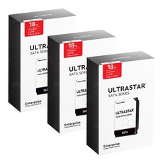 WD Ultrastar 18TB DC HC550 WUH721818ALE6L4 (3 Pack) 3년 보증 - wuh721818ale6l4