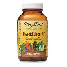 메가푸드 싸이로이드 스트렝스 90정 MegaFood Thyroid Strength Supports Thyroid Health Mineral, 1개