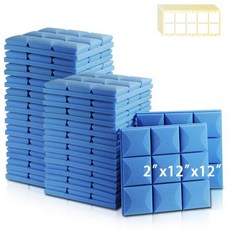 방음패널 방음 소음 보호 스폰지 흡음 처리 스튜디오 6 개 1224, 5) MGTBlue  High Density12 Pcs