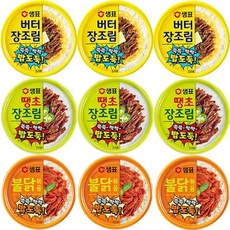 샘표 버터장조림 + 땡초장조림 + 불닭볶음, 90g, 1세트