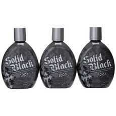 Millenium Tanning 밀레니엄 태닝 솔리드 블랙 100x 태닝 로션 400ml 3개, 단일상품