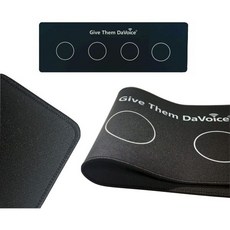  DaVoice Dog 버튼 매트(4개의 버튼 배치) 의사소통 보드용 Dog 버튼 Dog Speaking Word 트레이닝 토킹 버튼 패드(버튼 및 첨부물 미포함) 